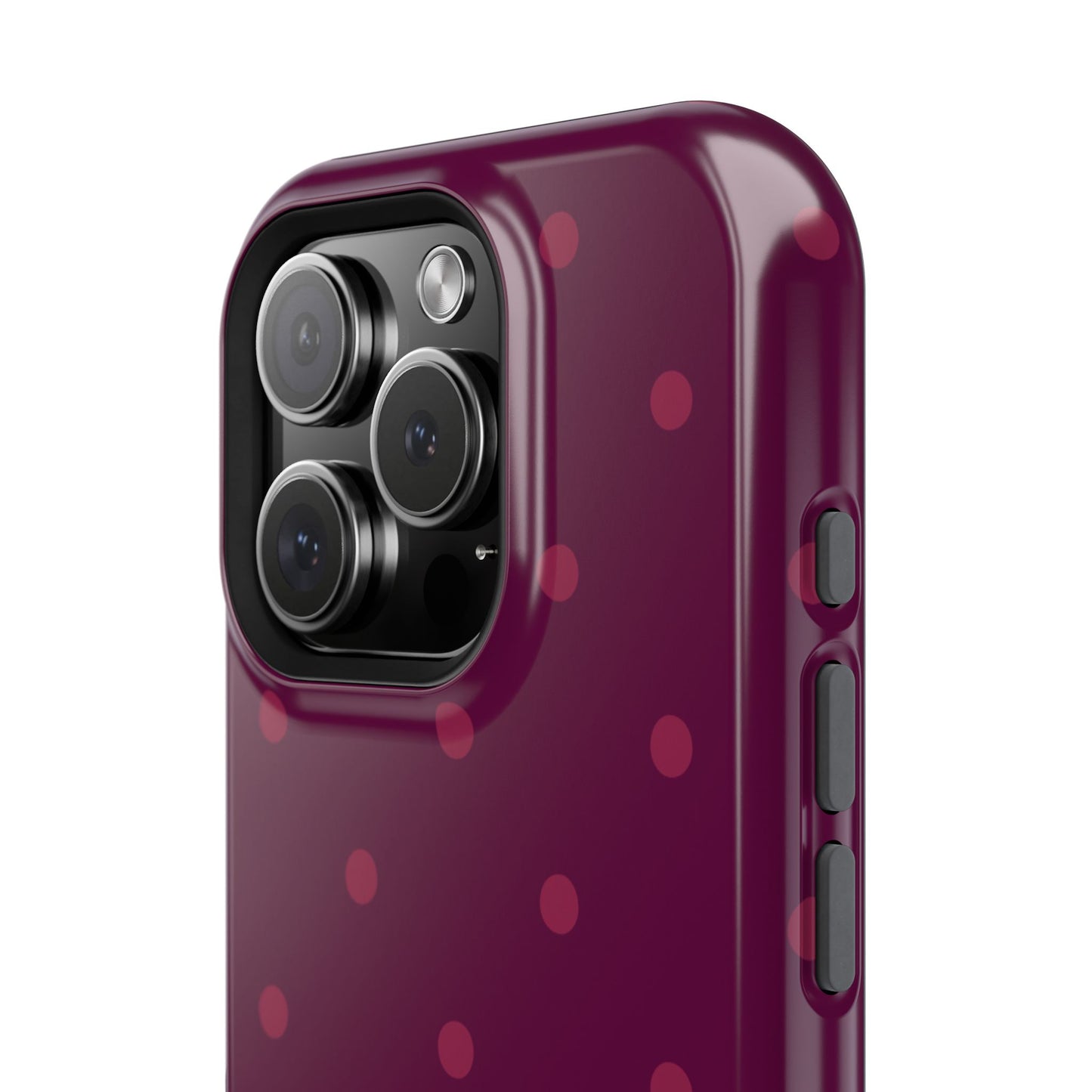 Maroon Polka Dots Phone Case