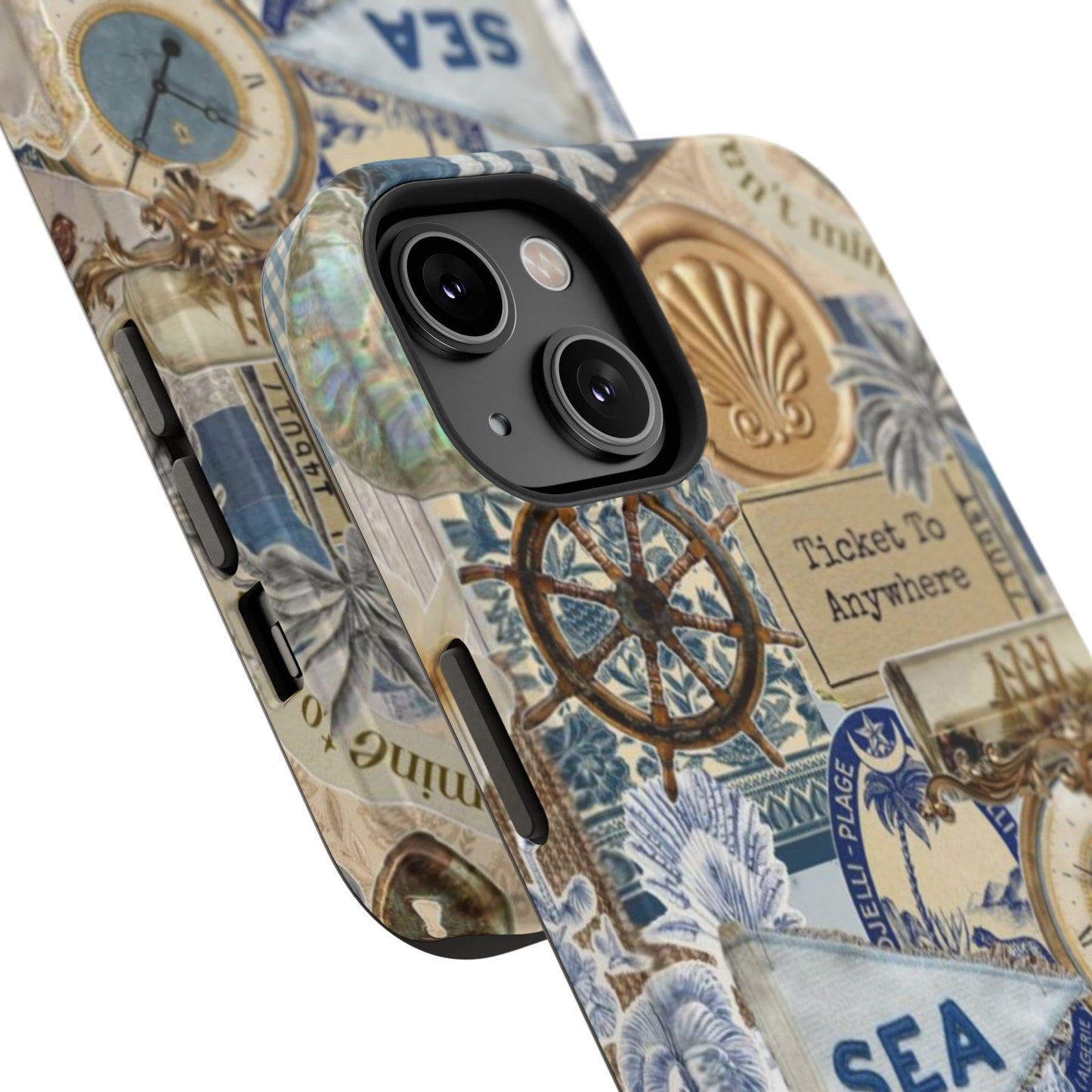Neutral Travel Collage Phone Case