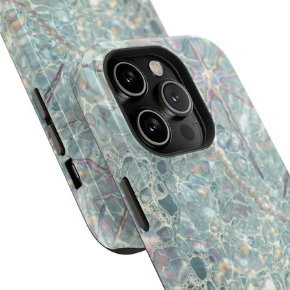 Marbled Seafoam Impact-Resistant Phone Case