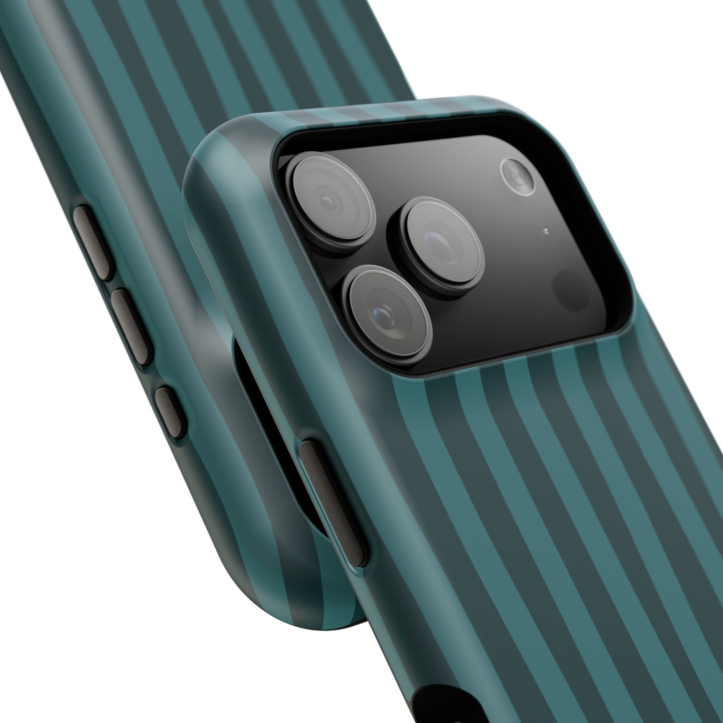 Dark Stripes Turquoise Phone Case