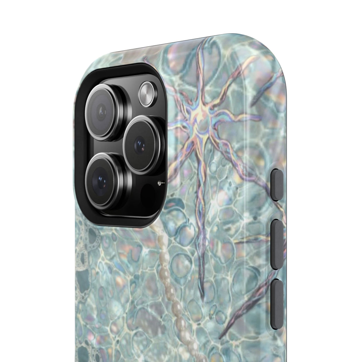 Marbled Seafoam Impact-Resistant Phone Case