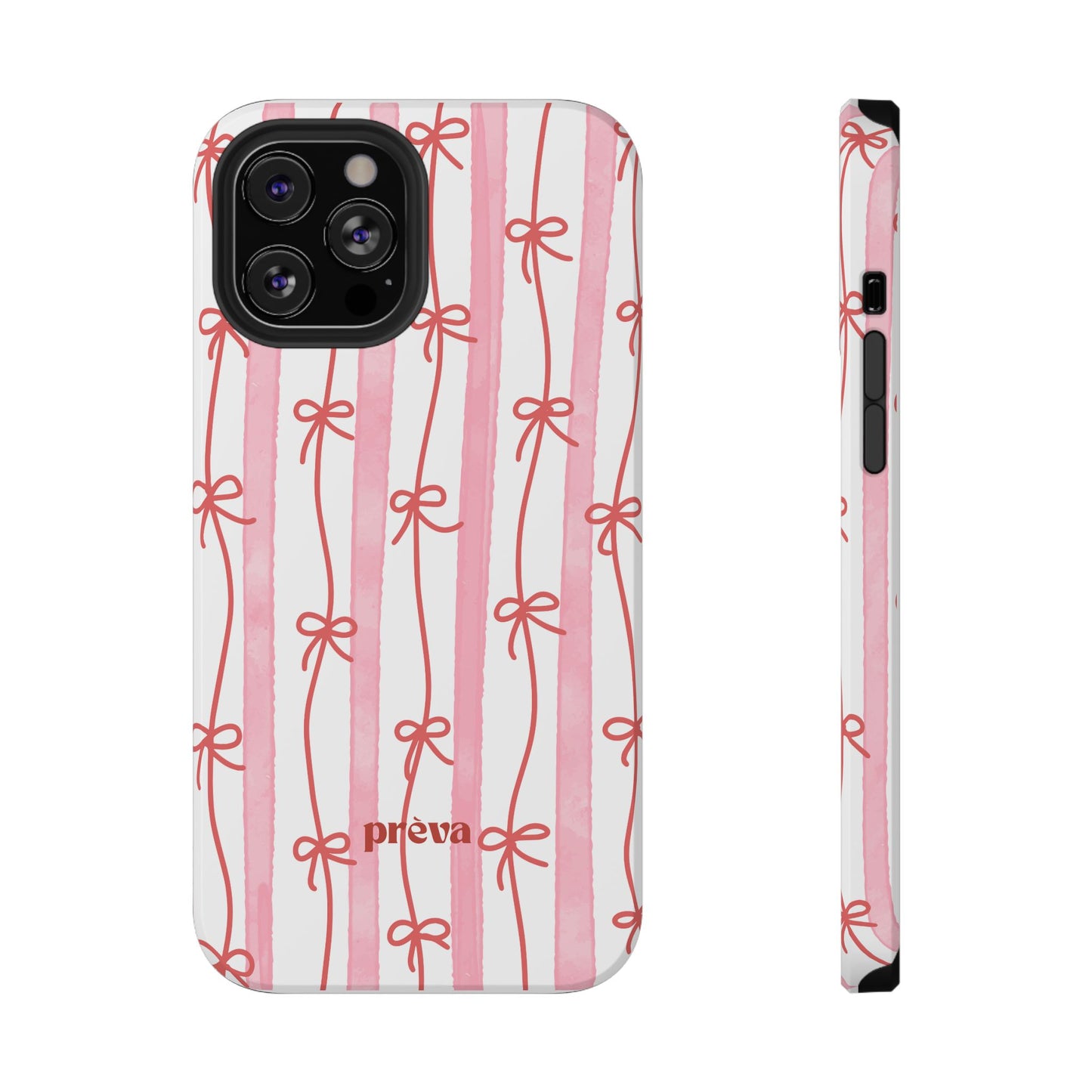 Pink Bow Chain Phone Case