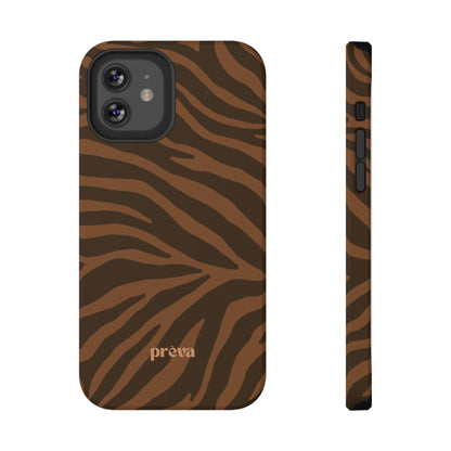 Brown Tiger Stripe Phone Case