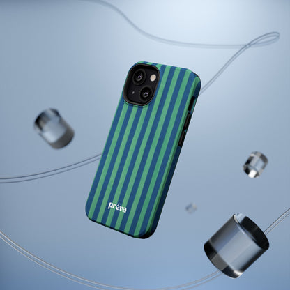 Green & Blue Stripes Phone Case