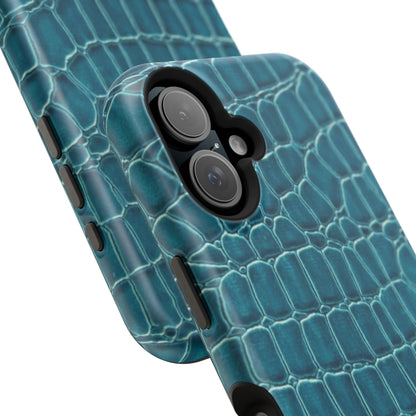 Teal Croc Phone Case