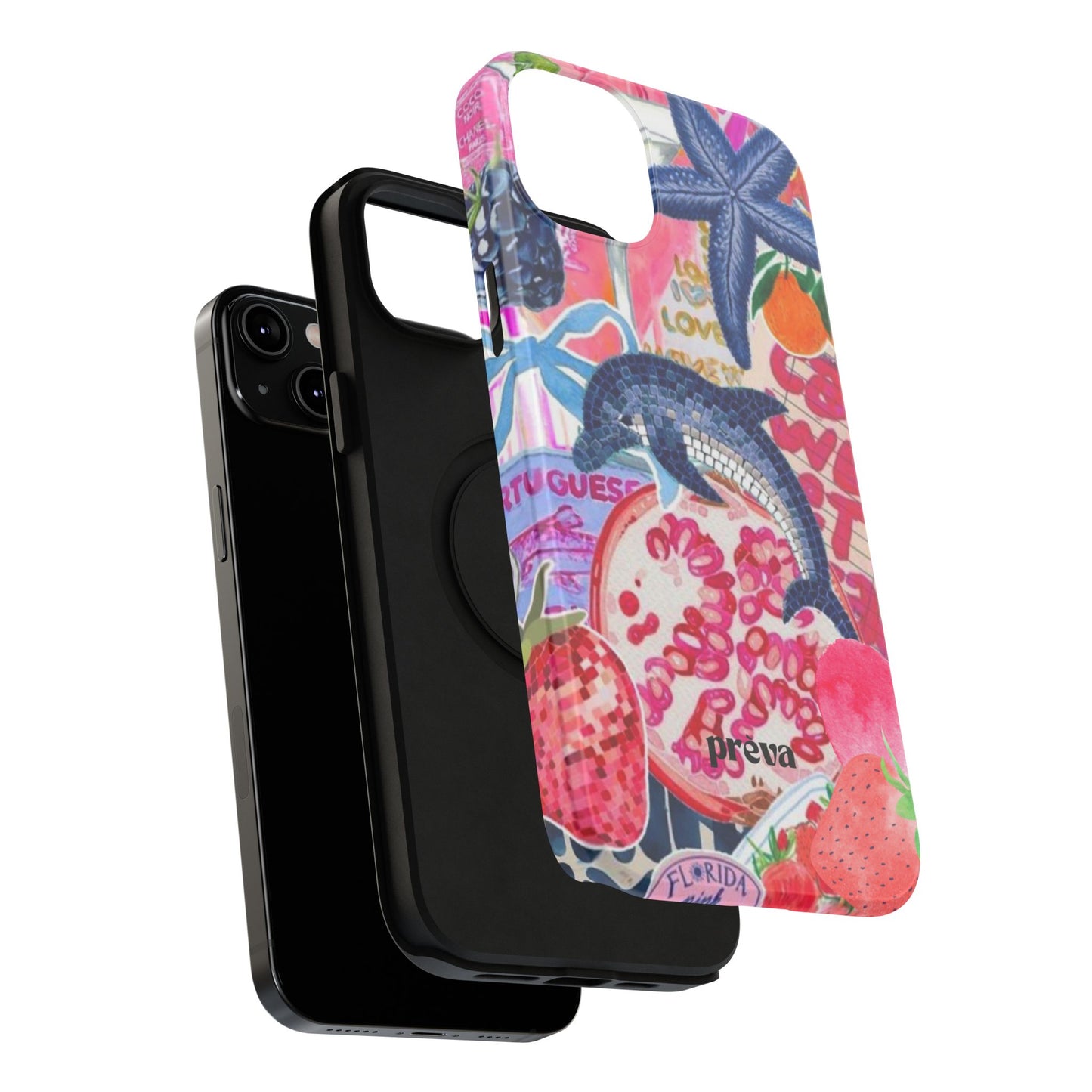 Dolphin Tropics Collage Phone Case