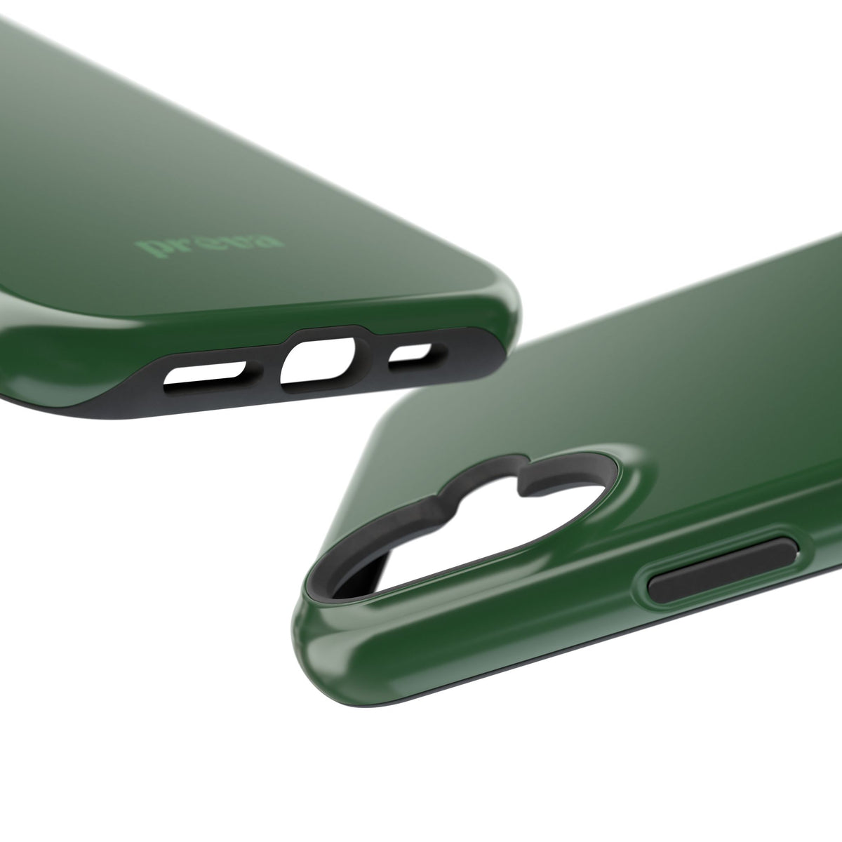 Impact-Resistant Phone Case — Forest Green Slim Armor