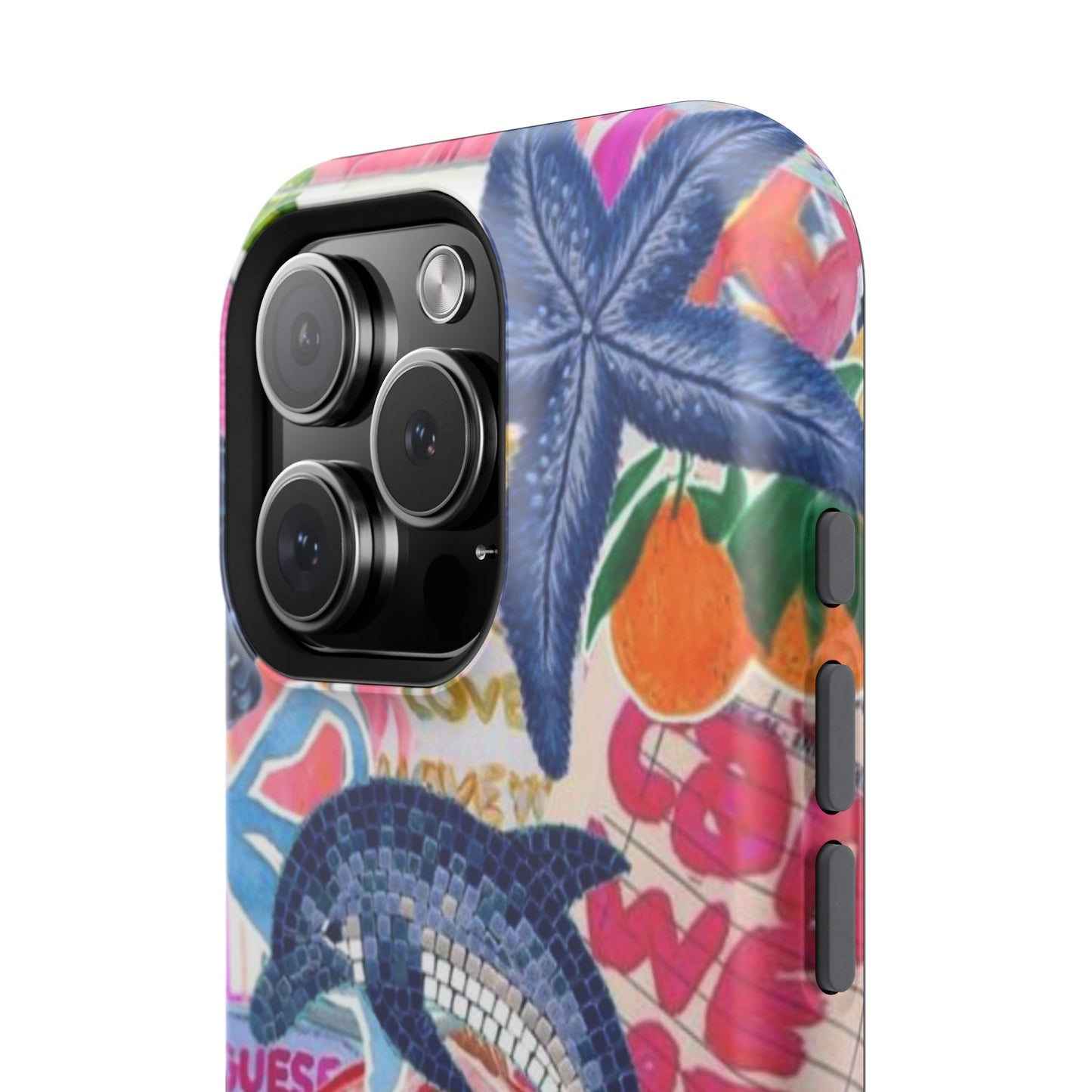 Dolphin Tropics Collage Phone Case