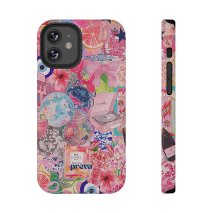 Floral & Pink Collage Phone Case