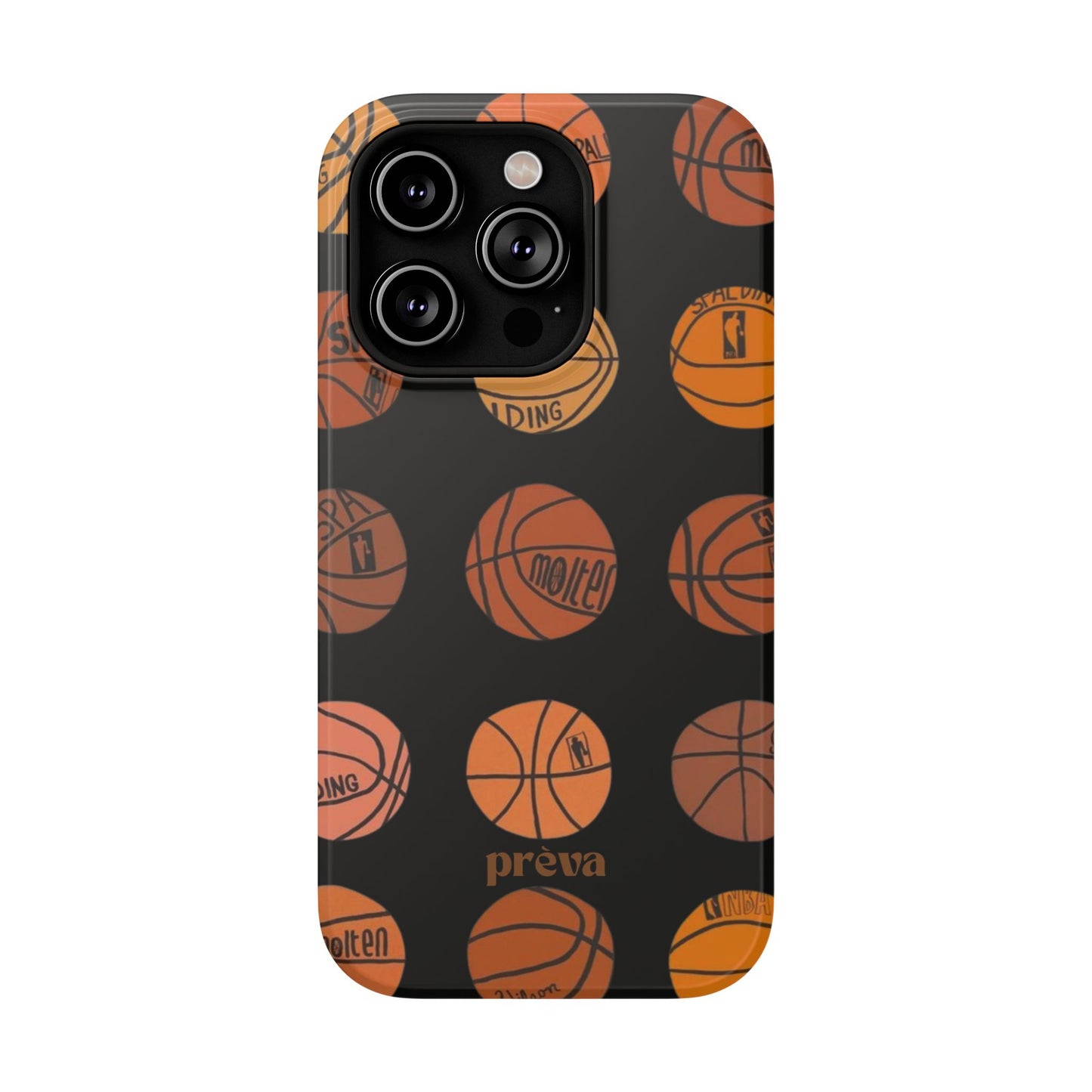 Black Basketball Phone Case