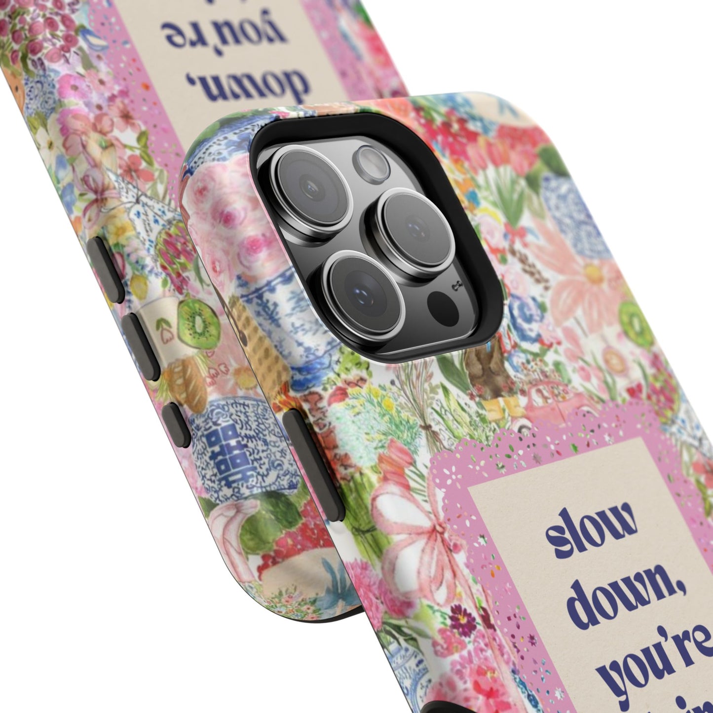 Slow Down Flowers x notsoken Phone Case