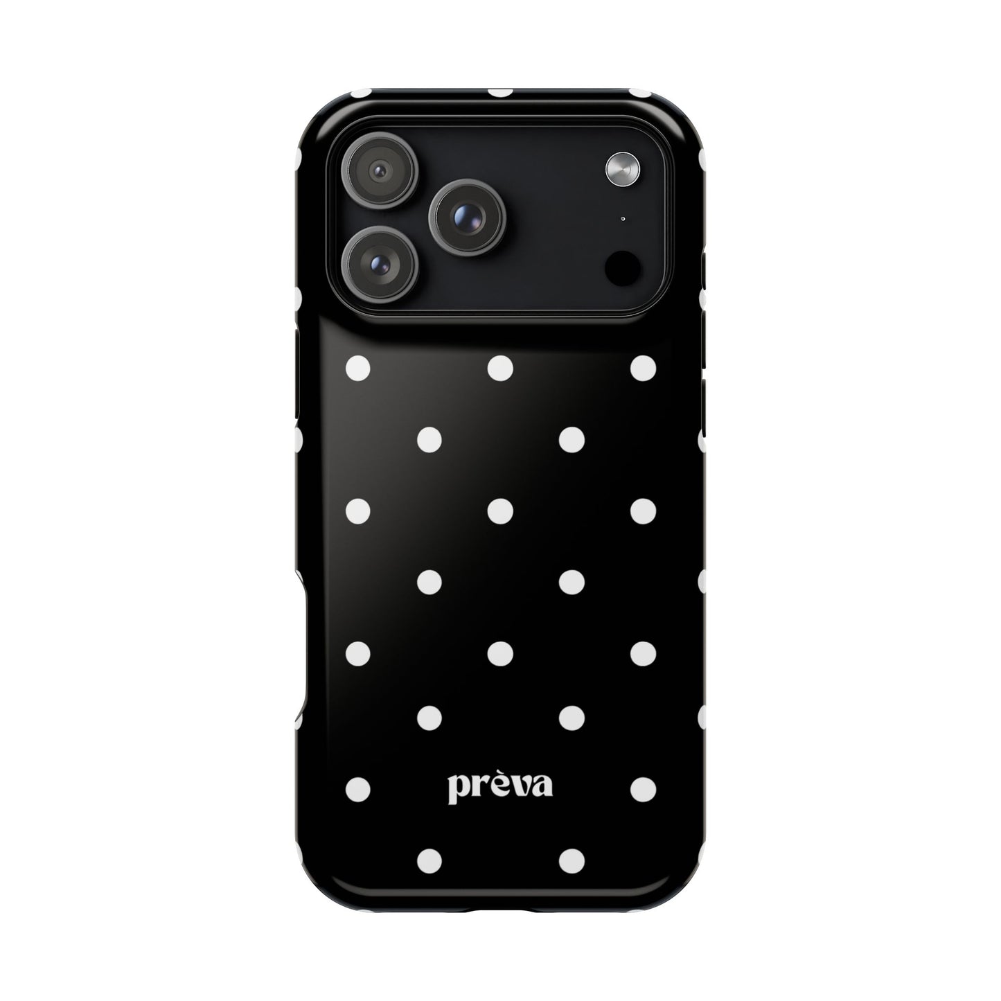Black with White Polka Dots Phone Case