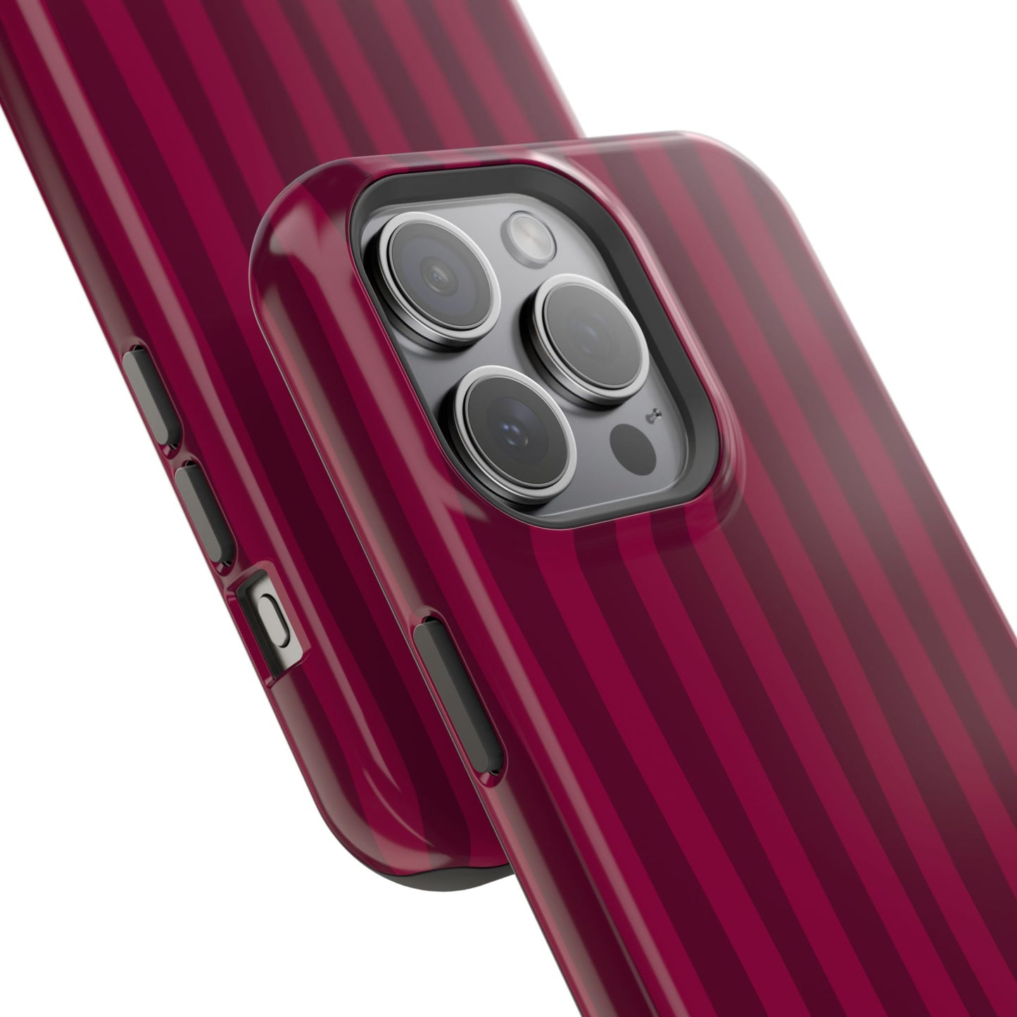 Burgandy Stripes x Ava Dudderar Phone Case