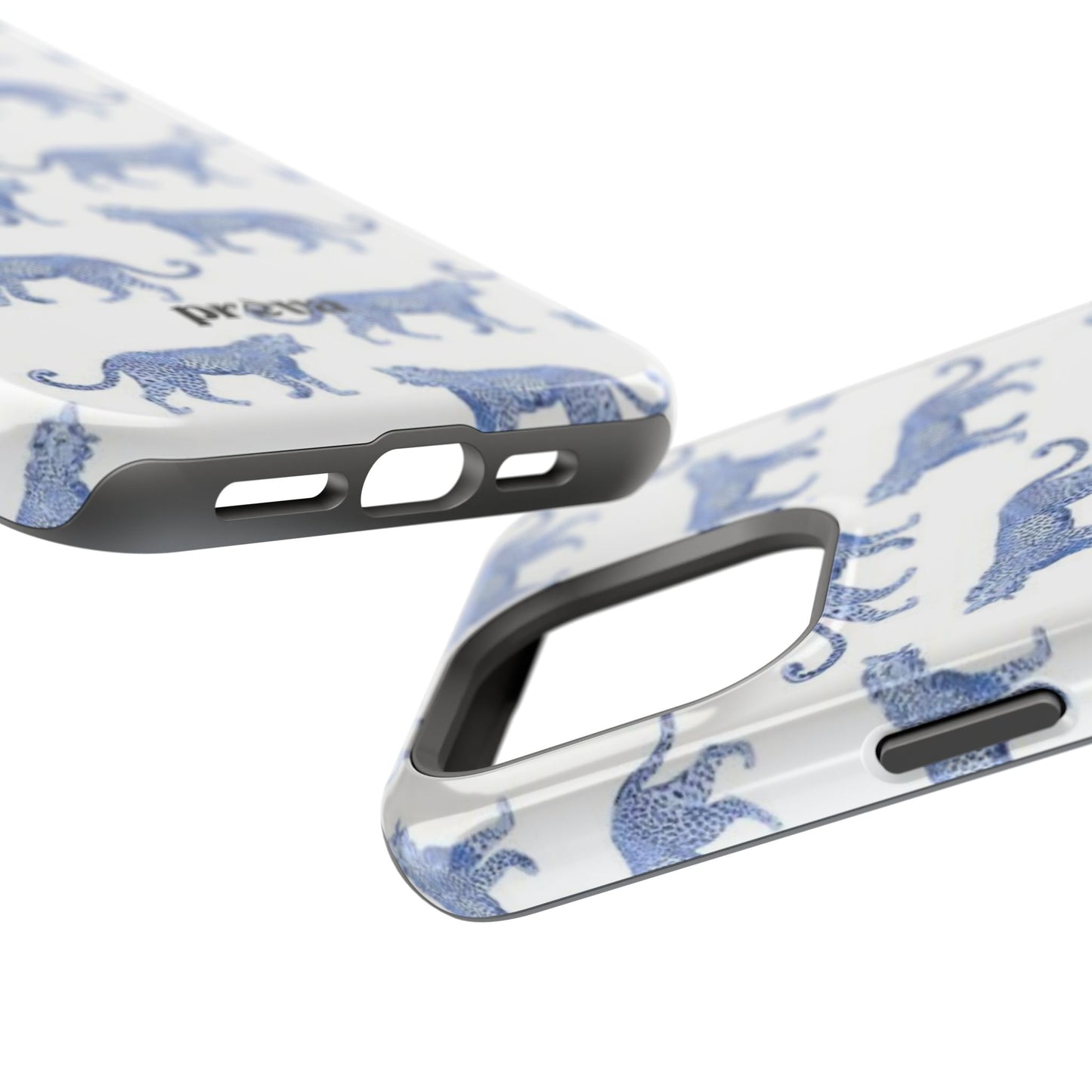 Blue Leopard Pattern Phone Case