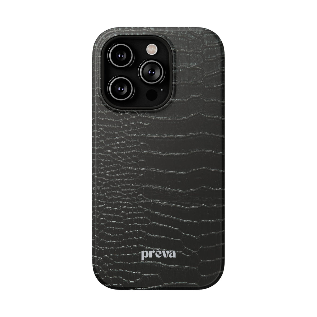 Black Croc Phone Case