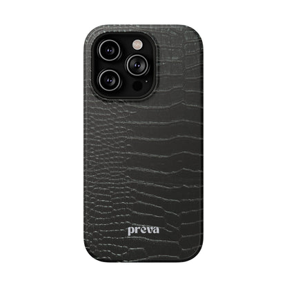 Black Croc Phone Case