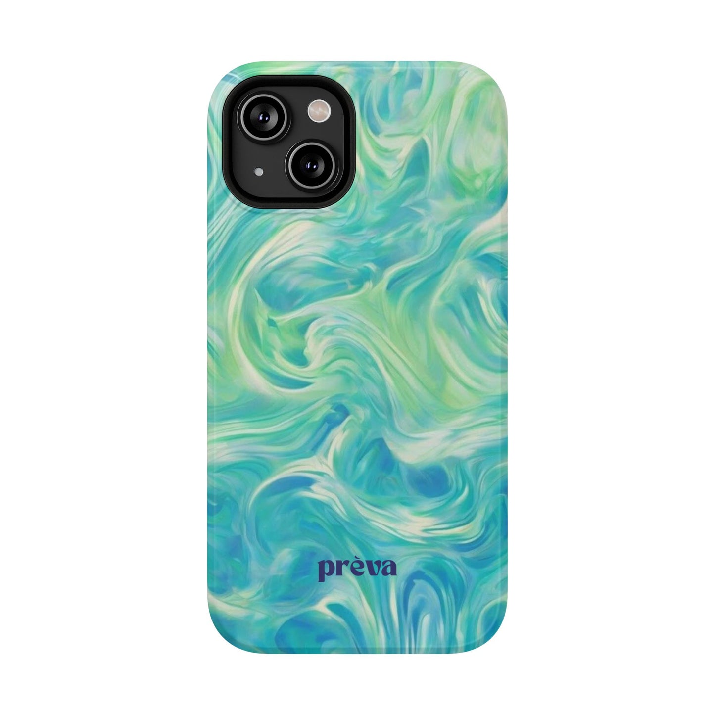 Teal & Green Swirl Phone Case