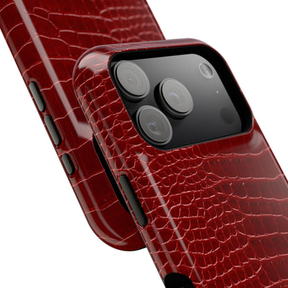 Red Croc Phone Case