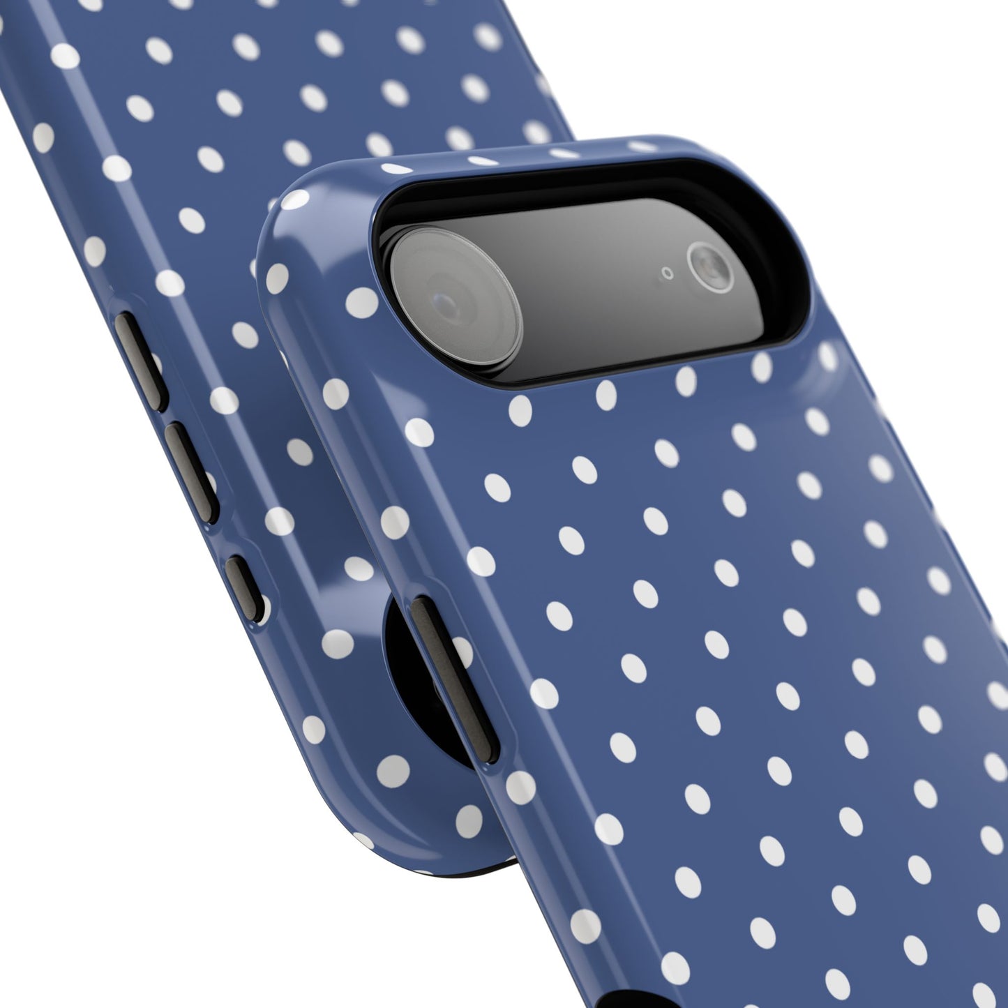 Navy Polka Dot Phone Case