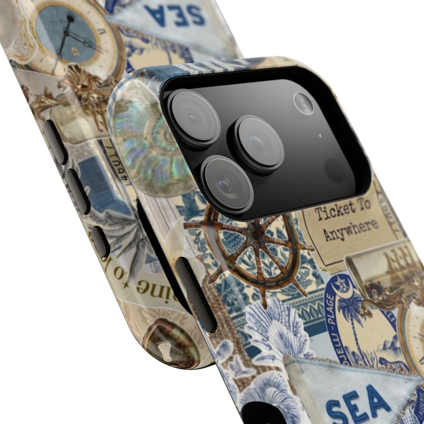 Neutral Travel Collage Phone Case