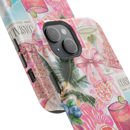 Pink Cocktail Collage Phone Case