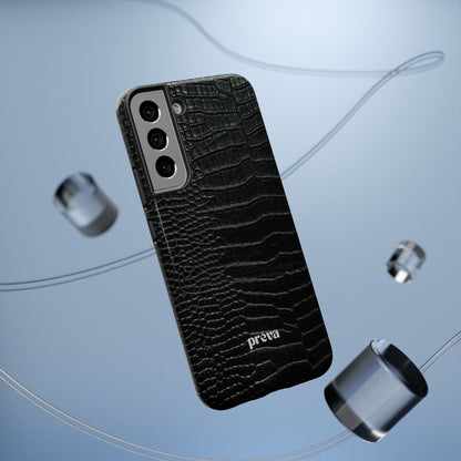 Black Croc Phone Case
