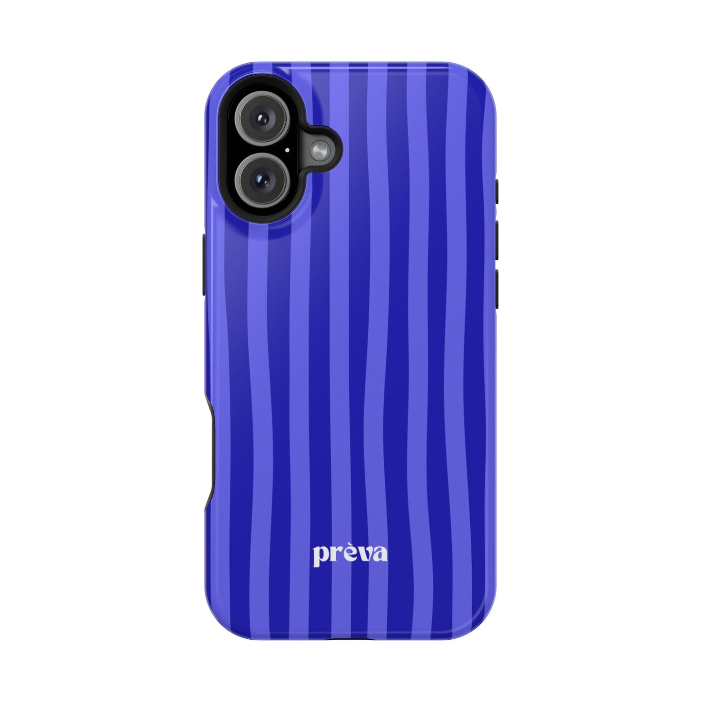 Neon Blue Stripes Phone Case