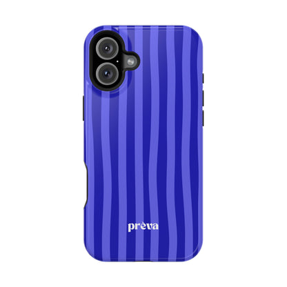 Neon Blue Stripes Phone Case