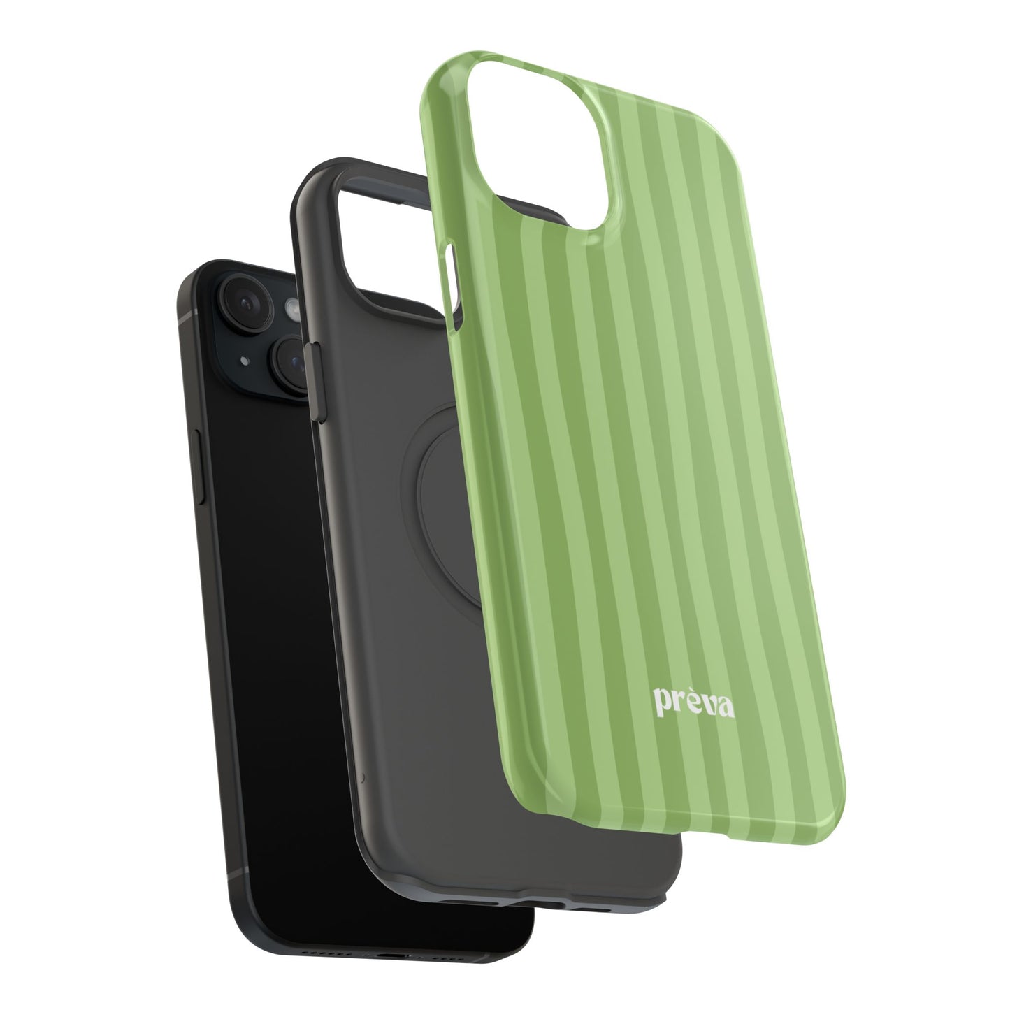 Light Green Stripes Phone Case