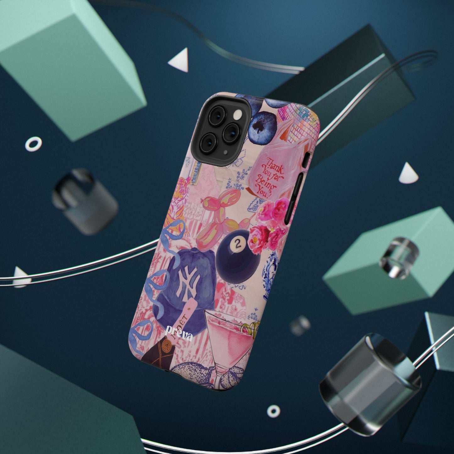 Retro 8 Ball Collage Phone Case