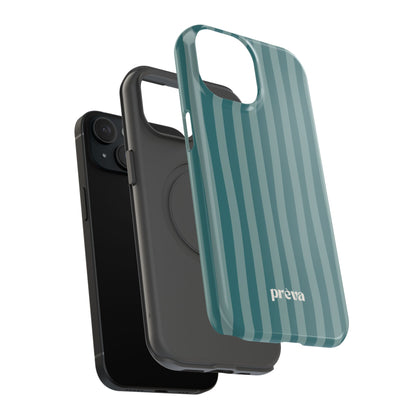Striped Teal Phone Case