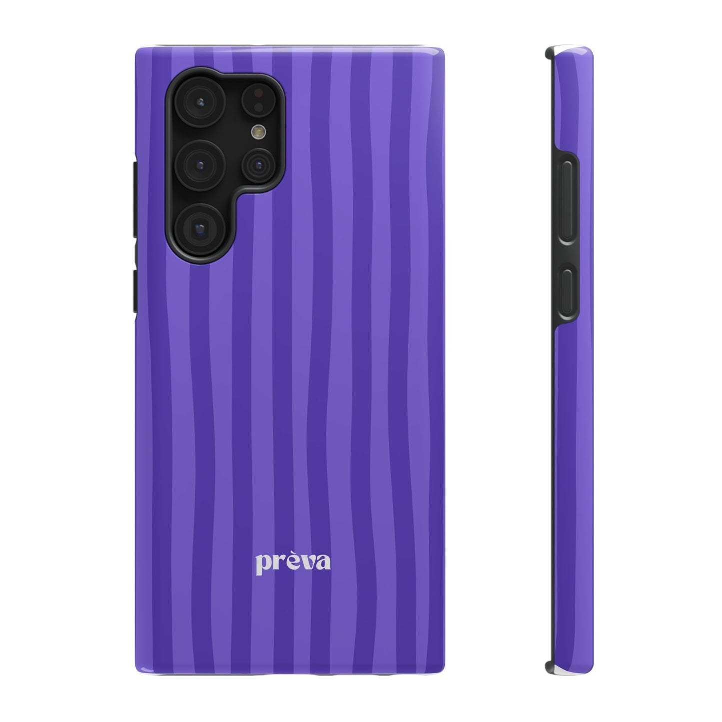 Dark Purple Stripes Phone Case