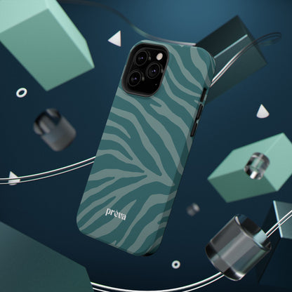 Teal Zebra Phone Case