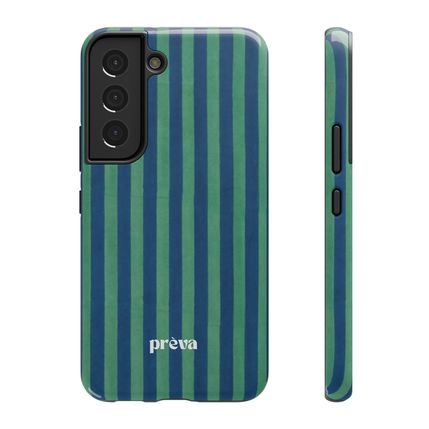 Green & Blue Stripes Phone Case