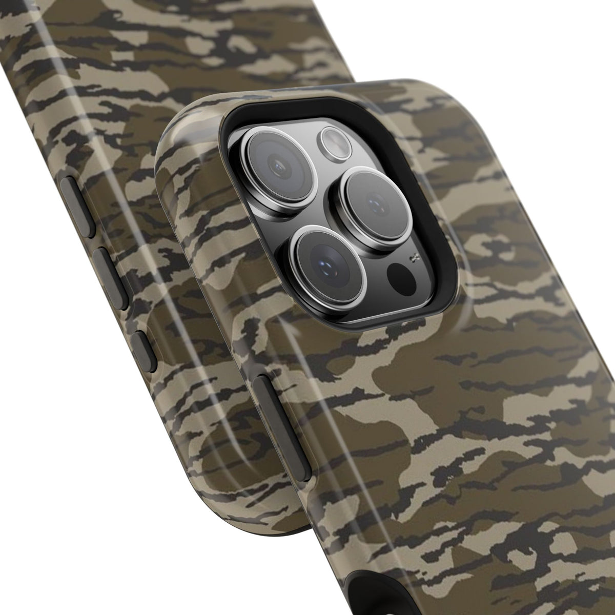 Camo Impact-Resistant Phone Case — Military Green Rugged Protection