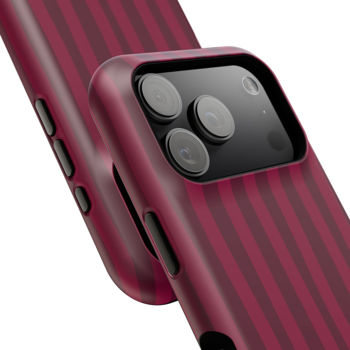 Burgandy Stripes x Ava Dudderar Phone Case