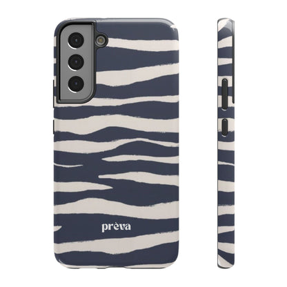 Navy & Cream Zebra Phone Case