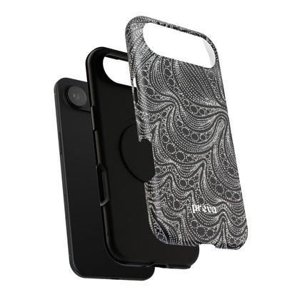 Abstract Midnight Lace Phone Case