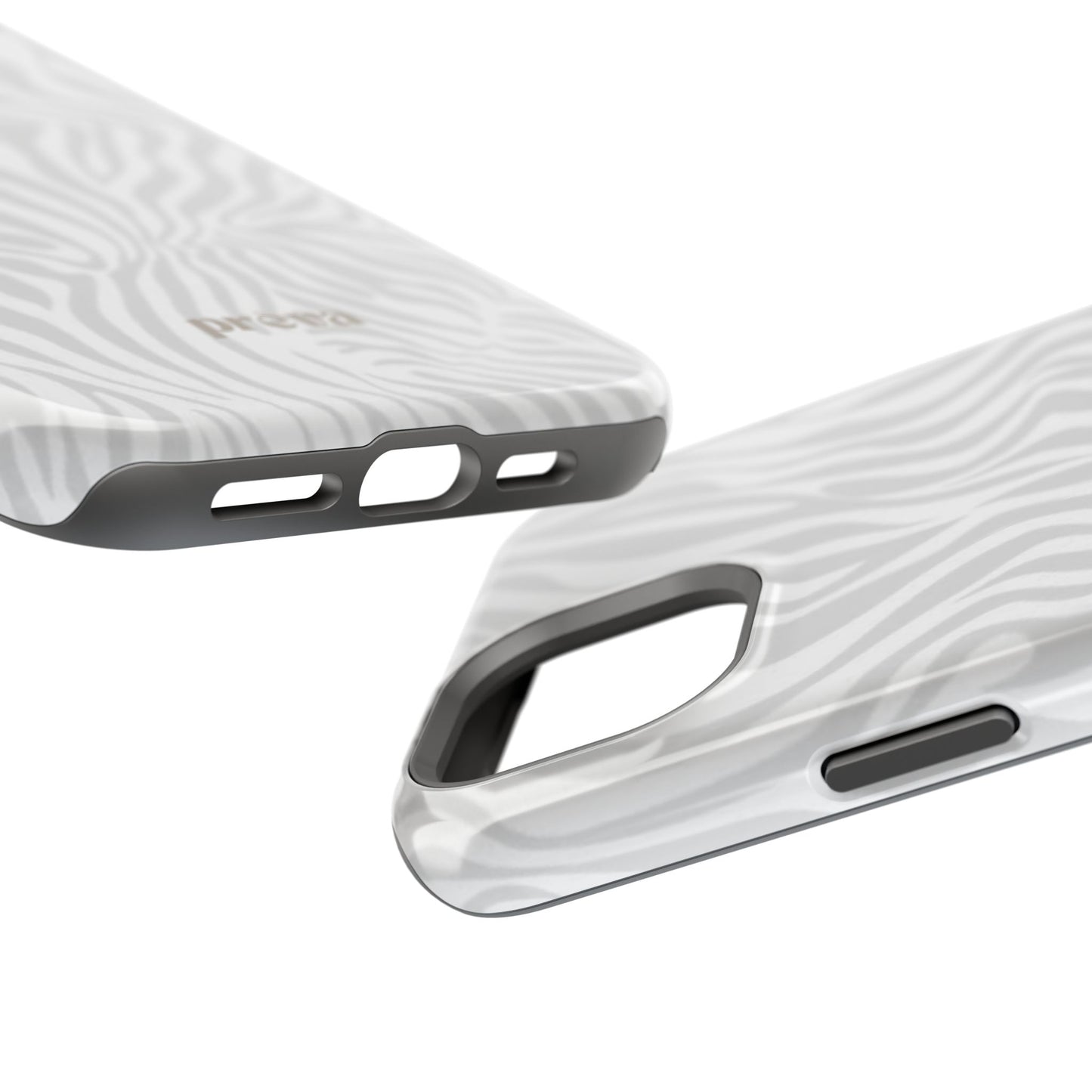 Zebra White Wave Phone Case