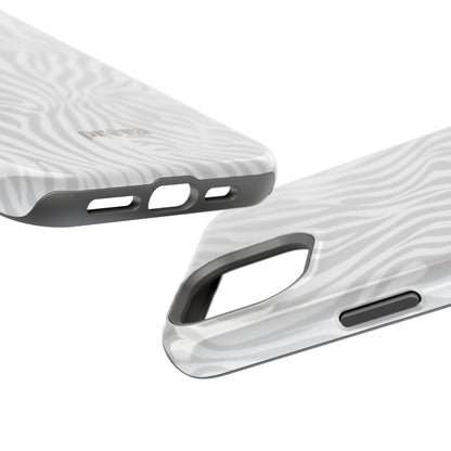 Zebra White Wave Phone Case