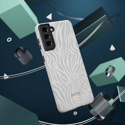 Zebra White Wave Phone Case
