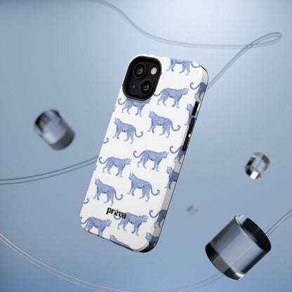 Blue Leopard Pattern Phone Case