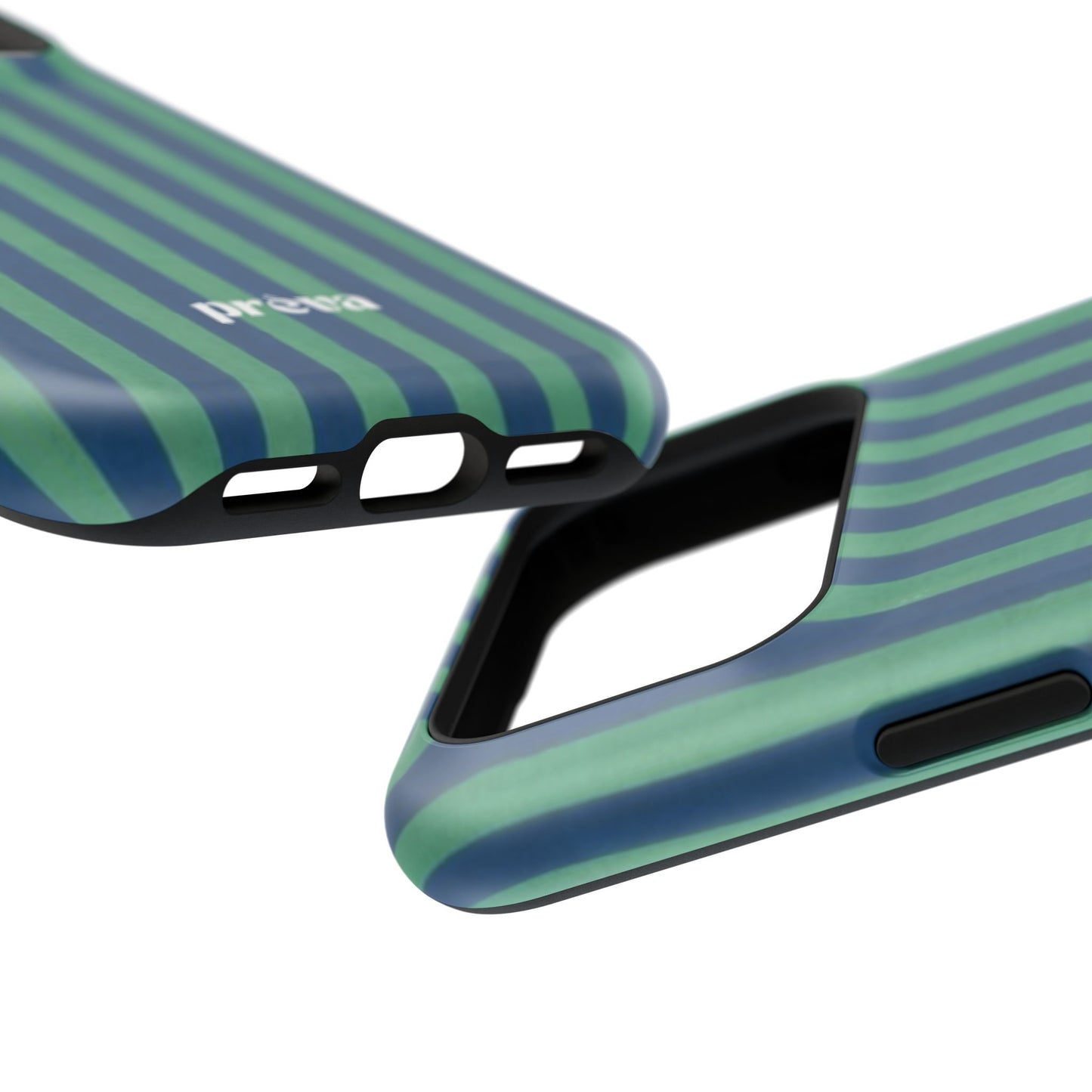 Green & Blue Stripes Phone Case