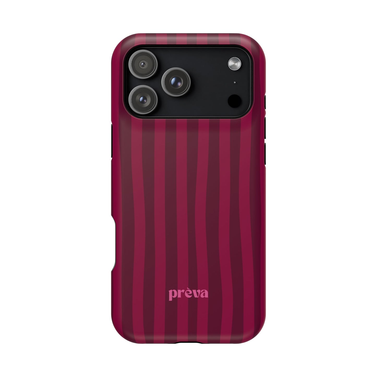 Burgandy Stripes x Ava Dudderar Phone Case
