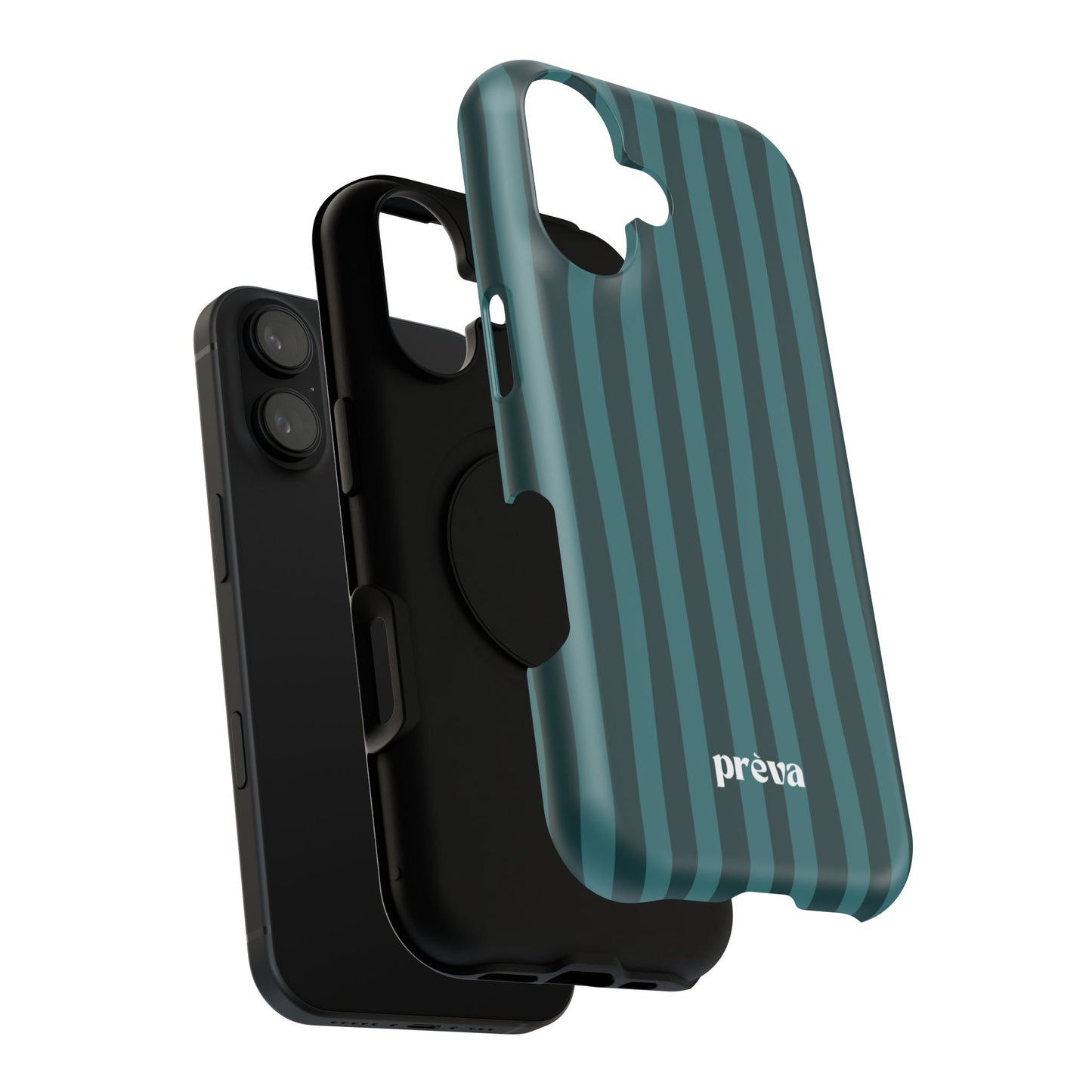 Dark Stripes Turquoise Phone Case