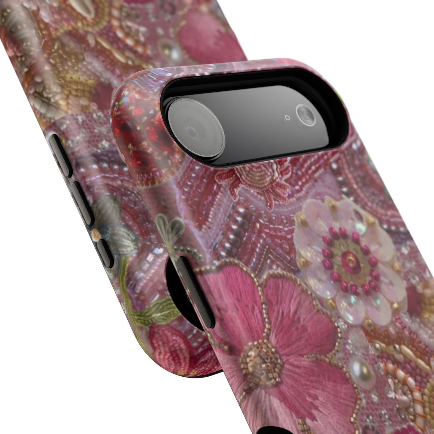 Floral Embroidery Phone Case