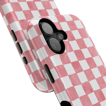 Pink Checkers Phone Case