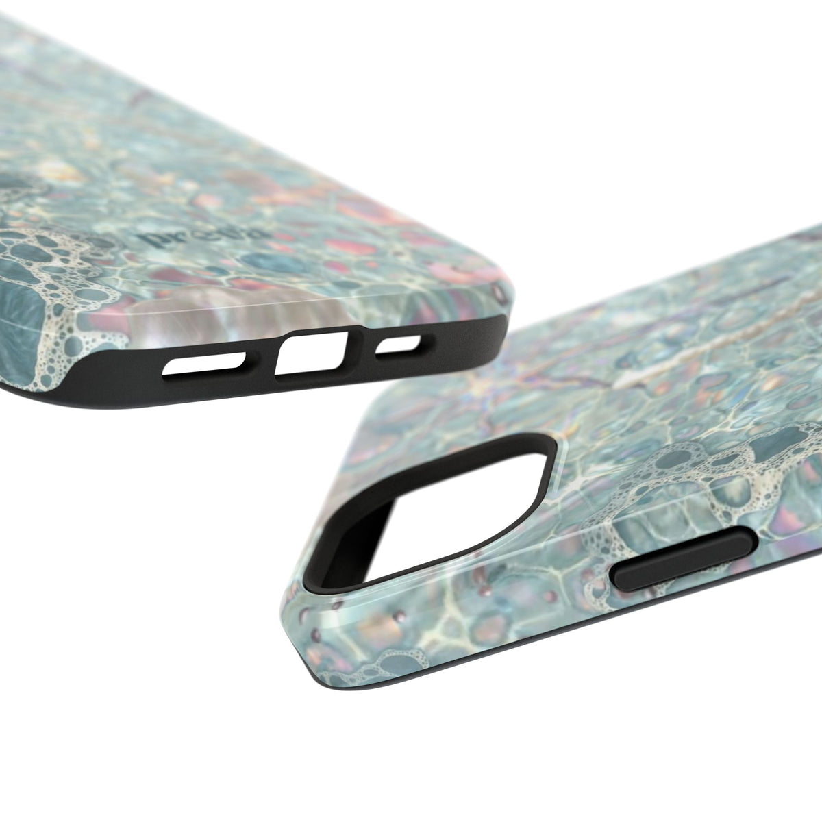 Marbled Seafoam Impact-Resistant Phone Case