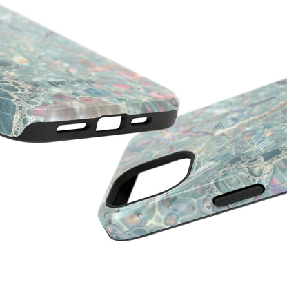 Marbled Seafoam Impact-Resistant Phone Case