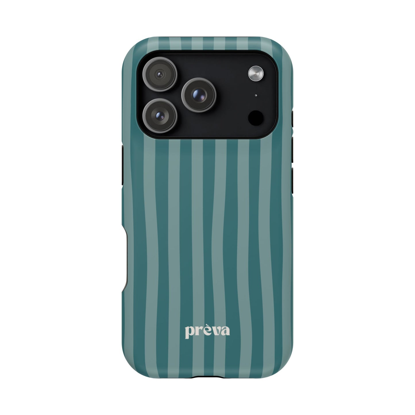 Striped Teal Phone Case
